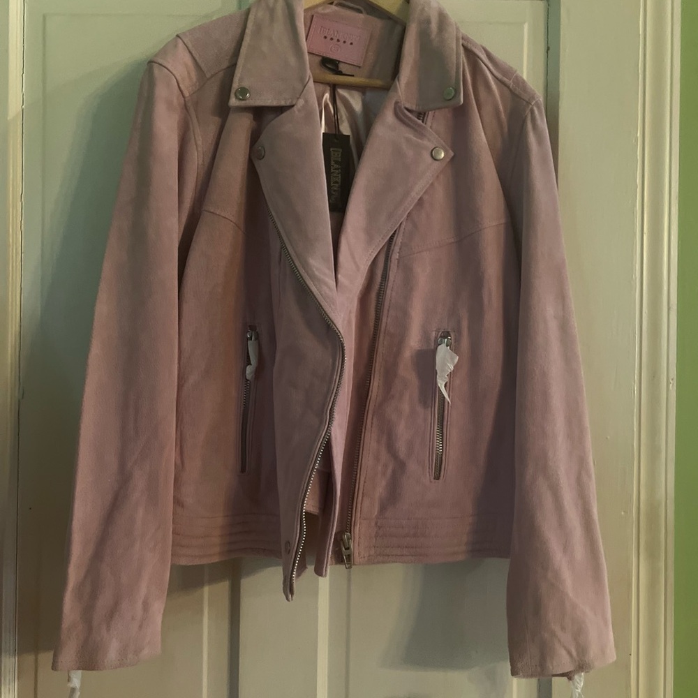 2X Plus Size Women’s Suede Motorcycle Jacket from Anthropologie.